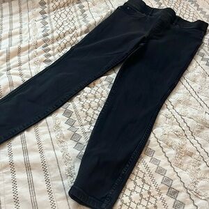 SPANX High-waist Pull on Black Skinny Jeans size Medium/6